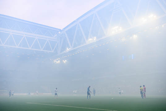Fotbollsmatchen i Allsvenskan mellan Djurgården och