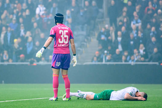 Djurgårdens målvakt Jacob Widell Zetterström och