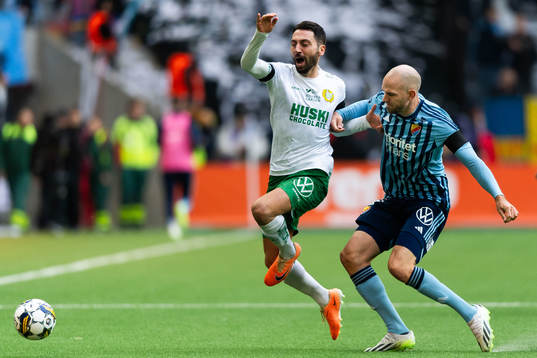 Hammarbys Nahir Besara och Djurgårdens Marcus Danielson