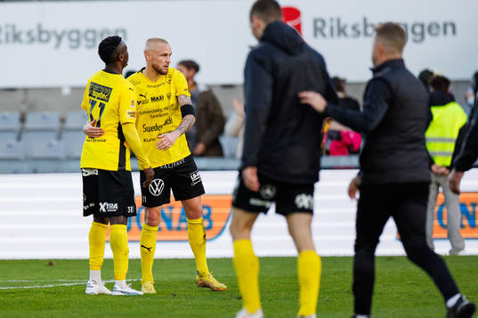 Mjällbys Silas Nwankwo och Adam Ståhl