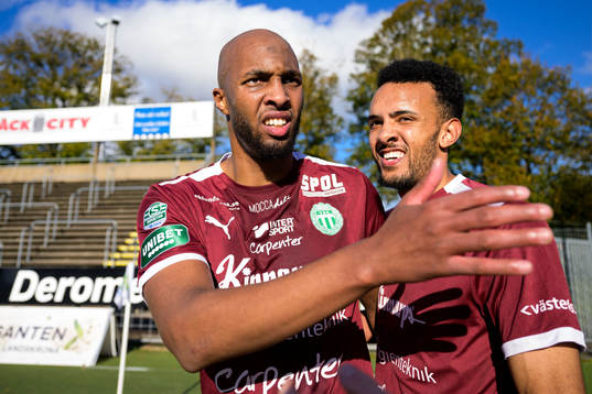 Västerås SKs Jabir Abdihakim Ali jublar