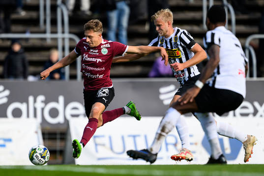 Västerås SKs Simon Gefvert och Landskronas Johan Rapp