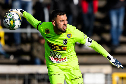 Landskronas målvakt Amr Kaddoura