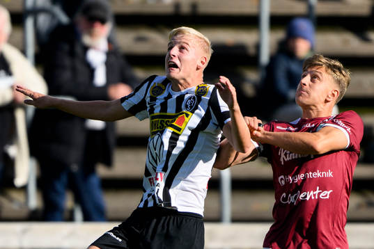 Landskronas Emil Lindman och Västerås SKs Simon Gefvert