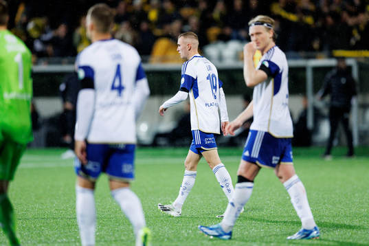 IFK Norrköpings Victor Stange Lind deppar