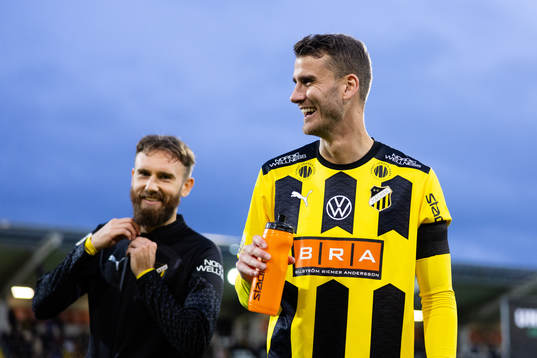 Häckens Simon Sandberg och Johan Hammar  innan