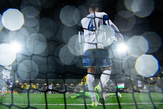 IFK Norrköpings Marco Lund Nielsen deppar