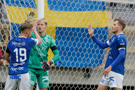 Trelleborgs målvakt Kasper Thiesson Kristensen trunder