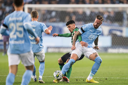 Varbergs Mads Borchers och Malmö FFs Pontus Jansson