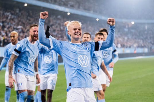 Malmö FFs Otto Rosengren jublar