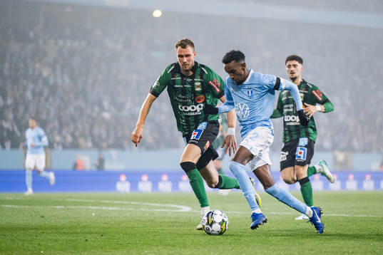 Varbergs Niklas Dahlström och Malmö FFs Taha Ali