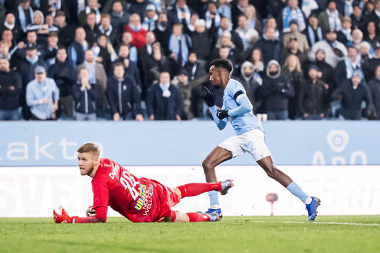 Malmö FFs Taha Ali jublar