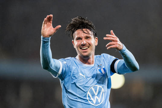 Malmö FFs Stefano Vecchia jublar