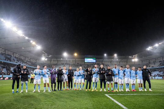 Malmö FFs spelare jublar