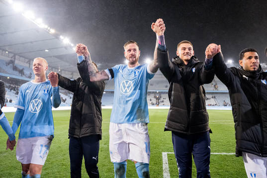 Malmö FFs Pontus Jansson jublar