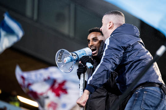 Malmö FFs Taha Ali jublar