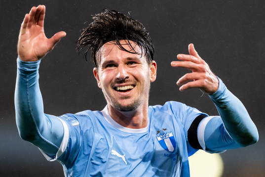 Malmö FFs Stefano Vecchia jublar