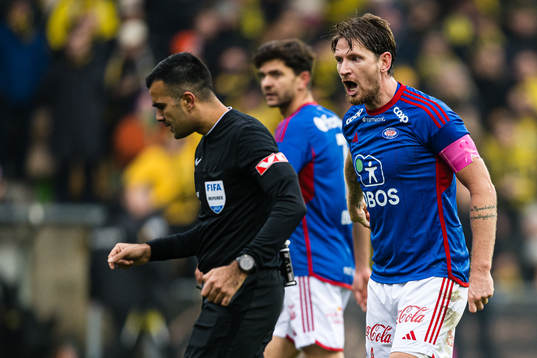 Stefan Strandberg of Vålerenga reacts