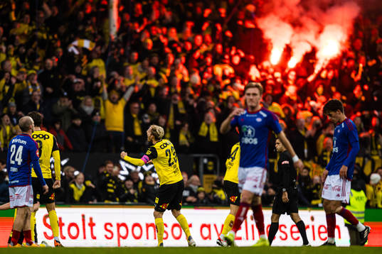 Gjermund Åsen of Lillestrøm celebrates at the final