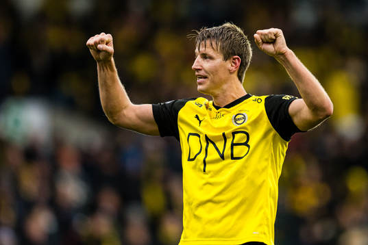 Thomas Lehne Olsen of Lillestrøm celebrates