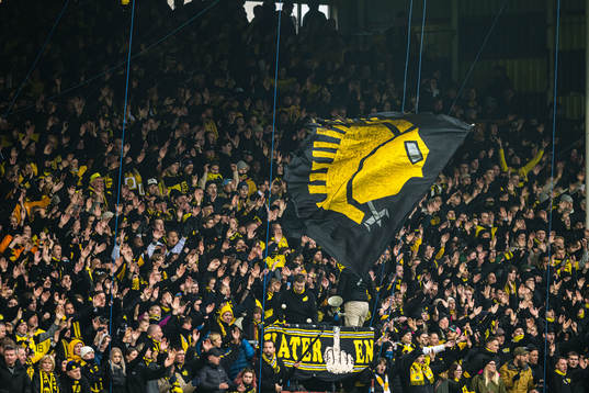 Spectators in the stands