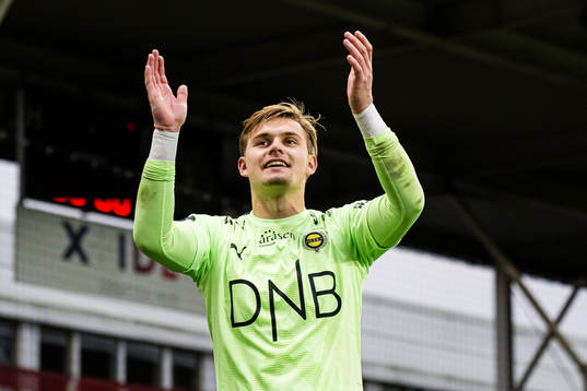 Mads Hedenstad Christiansen of Lillestrøm celebrates