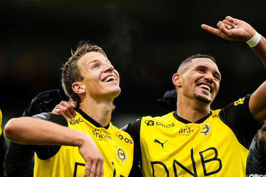 Thomas Lehne Olsen and Ruben Gabrielsen of Lillestrøm
