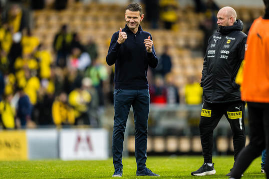 Eirik Bakke, head coach of Lillestrøm, and Marius Bøe,
