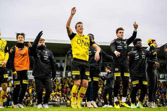 Thomas Lehne Olsen of Lillestrøm celebrates