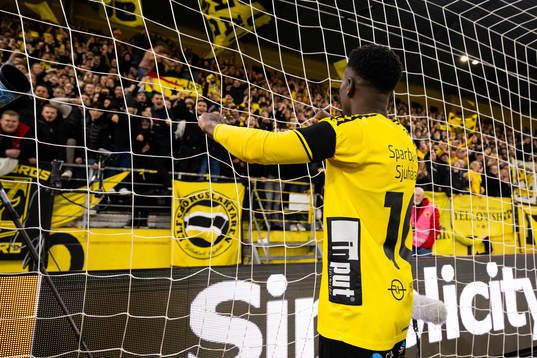 Elfsborgs Michael Baidoo jublar