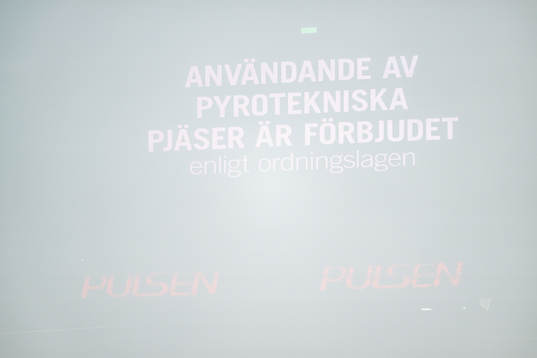 Dimmigt på grund av användande av pyroteknik