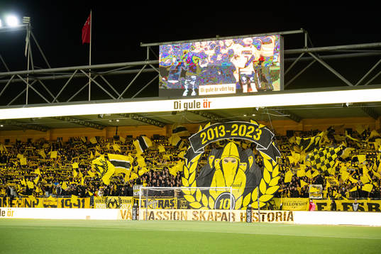Elfsborgs supportrarna tifo