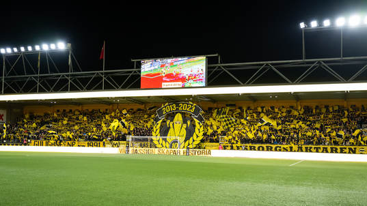 Elfsborgs supportrarna tifo
