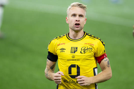 Elfsborgs Johan Larsson jublar