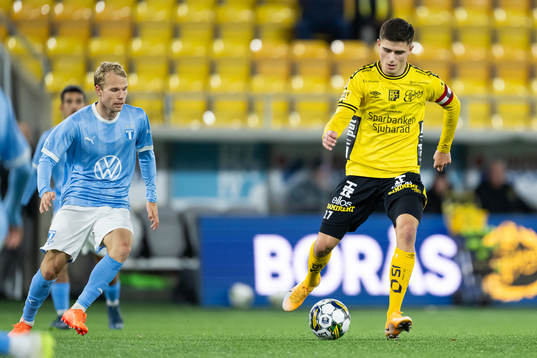 Malmö FFs Oscar Lewicki och Elfsborgs Besfort Zeneli