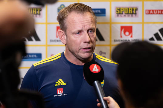Head of security Stefan Dejemyr of Sweden is interviewed at