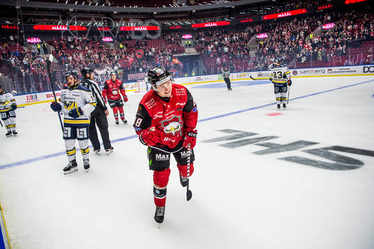 Malmö Redhawks Lauri Pajuniemi jublar