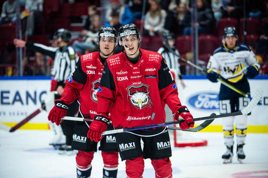 Malmö Redhawks William Von Barnekow och Janne Kuokkanen