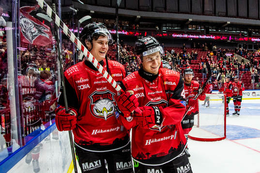 Malmö Redhawks Fredrik Händemark och Lauri Pajuniemi