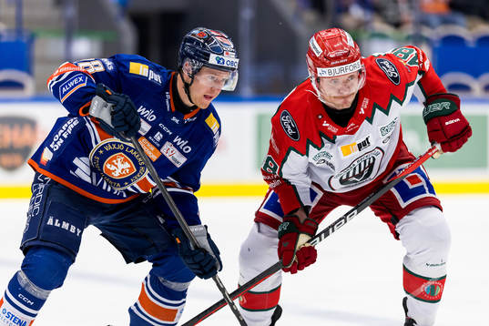 Växjös Hugo Gustafsson och Frölundas Carl Klingberg