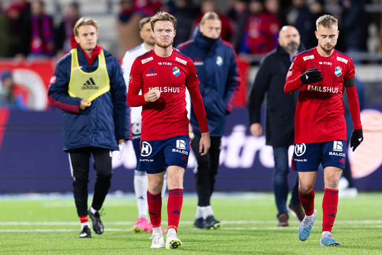 Östers Daniel Ljung och Chriss-Albin Mörfelt deppar