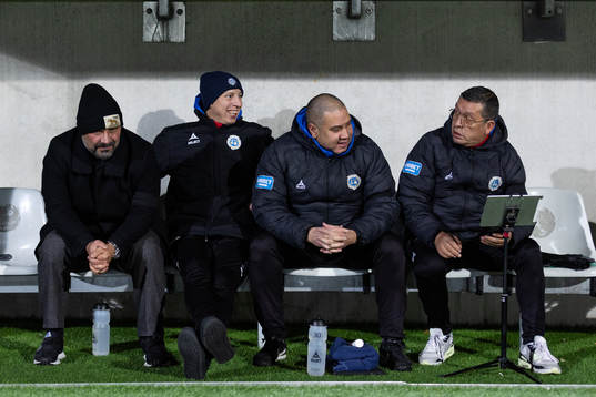 Utsiktens manager Bosko Orovic och tränare Martin Smedberg