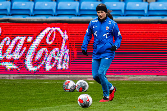 Tuva Hansen of the Norwegian women's national football team