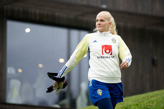 Goalkeeper Emma Holmgren of Sweden