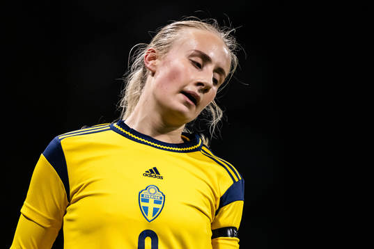 Ida Åkerlund of Sweden looks dejected