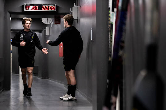 AIKs Rasmus Rudslätt och Christoffer Björk