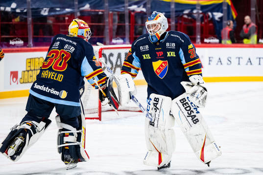 Djurgårdens målvakt Hugo Hävelid och målvakt Viktor