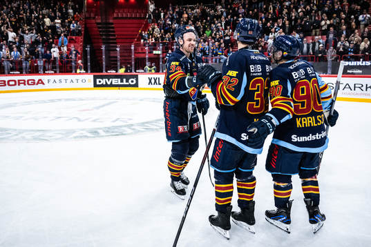 Djurgårdens Daniel Brodin, Marcus Krüger och Kevin