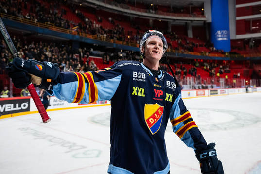 Djurgårdens Edvin Hammarlund jublar