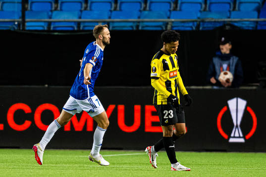 Magnus Wolff Eikrem of Molde celebrates